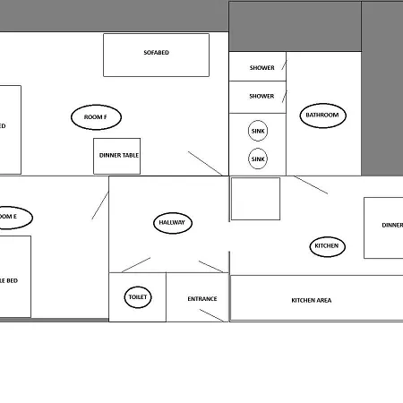 Apartment For Big Group - 6 Bedrooms & 2 Same House