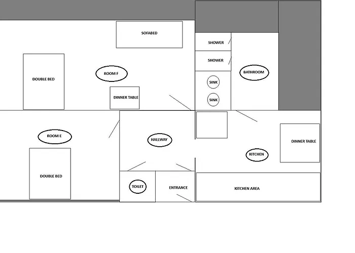 公寓 For Big Group - 6 Bedrooms & 2 Same House